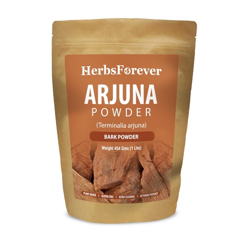 [BRSWIYIZBNYROCAZ] Herbsforever Terminalia Arjuna Bark Powder -Heart Strong & Cardik Rejuvenating Tonic, Wild Harvested -Non GMO, Vegan-2X Potency | Ultra Clean |NO Sand & Mud| Steam Sterilized|16oz-1LBS|BPA Free