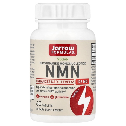 [BRSWYBQLAB5RUFDU] Jarrow Formulas Vegan NMN, 125 mg, 60 Tablets