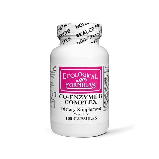 [BRSWIYTYO4GBODI5] Ecological Formulas Co-Enzyme B Complex Capsules, Creamy White, 100 Count, 522021