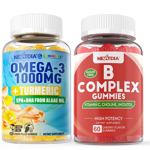 [BRSREYDYAABBMA36] Omega 3, Vitamin B Complex Gummies, 3 Pack
