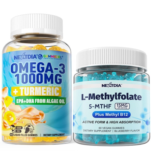 [BRSRAFAQBAIBSEYY] Omega-3 + Turmeric, L-MethylFolate Gummies