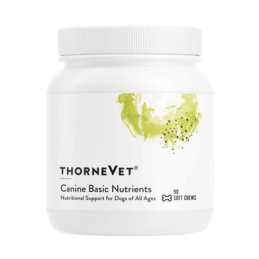 [BRSWY2QDBV5RY2A4] ThorneVET Canine Basic Nutrients – Multivitamin Support for Dogs, 90 Soft Chews