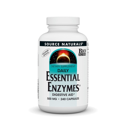 [BRSWIYQOAUBR4CTE] Source Naturals Essential Enzymes in Vegetarian Capsules, Digestive Aid* 500 Mg - 240 Capsules