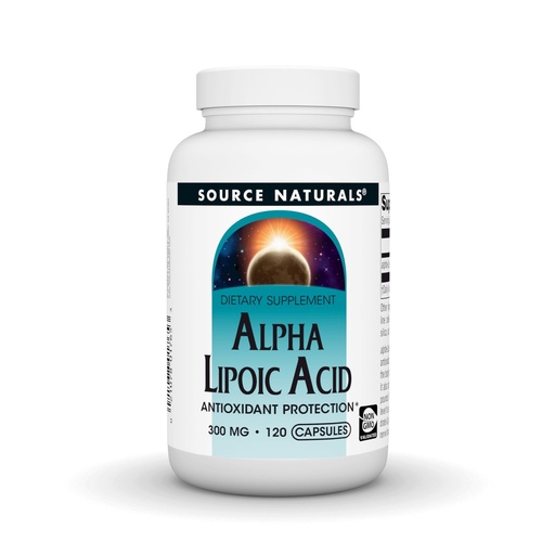 [BRSWIYQOAUNAECDU] Source Naturals Alpha Lipoic Acid 300 mg - 120 Capsules