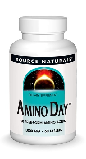 [BRSWIYQPO4PB6HDG] Source Naturals Amino Day - 20 Free Form Amino Acids Supports Quality Dieting During Nutrition - 60 Tablets