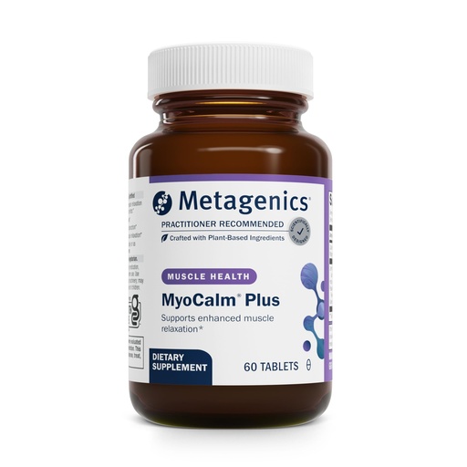 [BRSWIYIZCF4QMDAV] Metagenics MyoCalm Plus - Muscle Relaxation & Stress Support with Passionflower, Valerian, Lemon Balm, Magnesium & Calcium - Supports Sleep Quality - Non-GMO, Gluten-Free, Vegetarian - 60 Tablets
