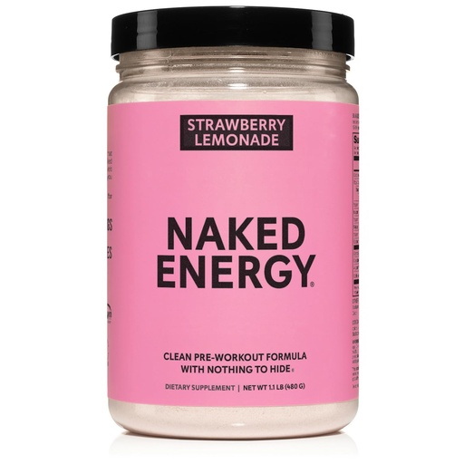 [BRSREZL4AQAWMHT3] NAKED Strawberry Lemonade Energy - Clean Pre Workout Supplement for Men and Women, NSF Certified, Vegan Friendly, No Added Sweeteners, Colors Or Flavors - 30 Servings