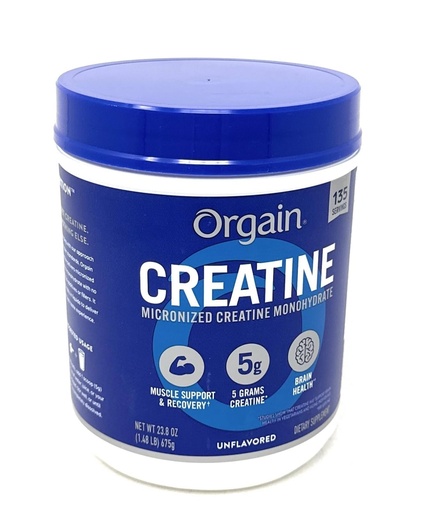 [BRSREHT6C5YAO33D] Orgain 5g Micronized Creatine Monohydrate, Unflavored, 1.48lbs