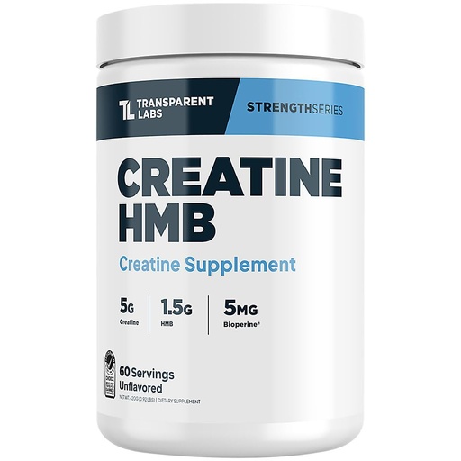 [BRSREHD6CMBGMAD7] Transparent Labs Creatine HMB a Unflavored (0.92 lbs./60 Servings)