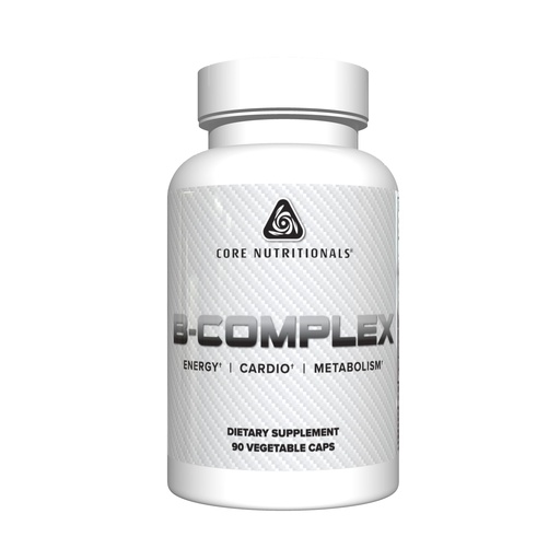 [BRSRMZDQCIOQEC3G] Core Nutritionals B Complex | All Essential 8 B Vitamins | for Energy Metabolism | Supports Cognition, Mood, & Overall Well-Being | 90 Vegetable Capsules