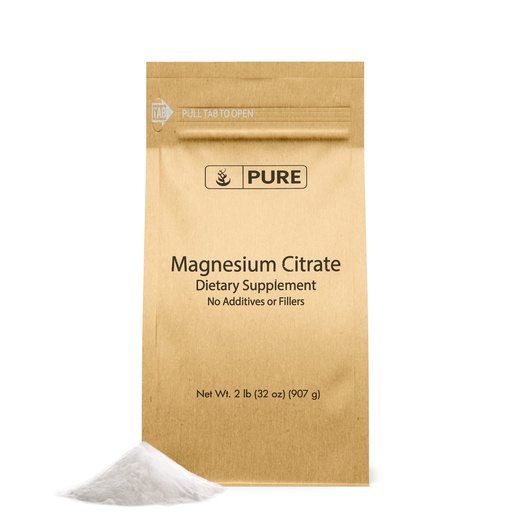 [BRSWGBIPDINR63Y3] Pure Original Ingredients Magnesium Citrate (2lb) Magnesium Supplement, Unflavored, Dissolves Easily