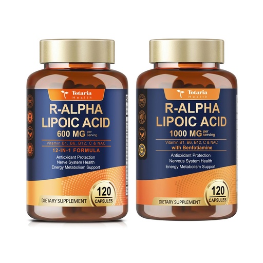 [BRSREAQ6OACWOHTB] Totaria R Alpha Lipoic Acid 600mg + R Alpha Lipoic Acid 1000mg
