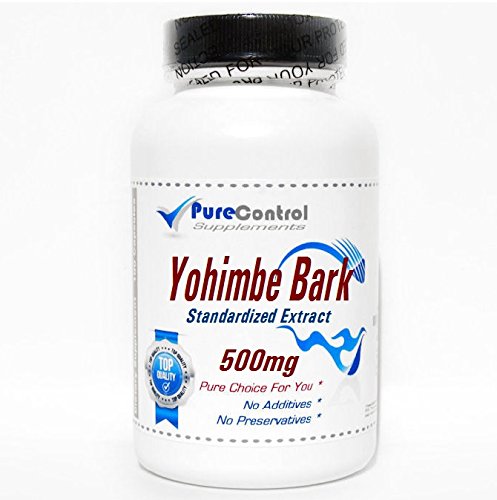 [BRSWKZI7AUAAGADA] Yohimbe Bark Standardized Extract 500mg // 100 Capsules // Pure // by PureControl Supplements