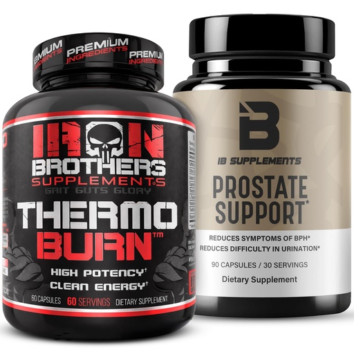 [BRSRGHQTCFYBUYLJ] Iron Brothers Prostate & Metabolic Support Bundle – Urinary Flow, DHT Balance & Fat Loss Support