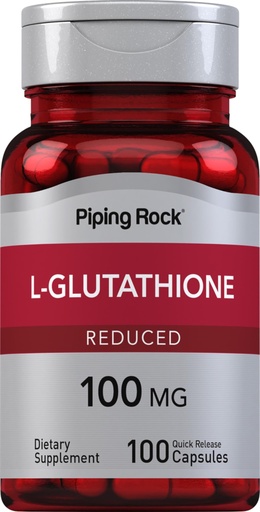 [BRSWIFDQAV4ACFQ3] Piping Rock L Glutathione Supplement | 100 mg | 100 Capsules | Reduced Form | Non-GMO, Gluten Free