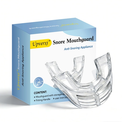 [BRSREAAEC4HAGC3H] Snore Mouthguard: Anti-Snoring Mouthpiece Sleeping Aid, Comfortable & Reusable Anti Snoring Device for Adults Men & Women(Clear)