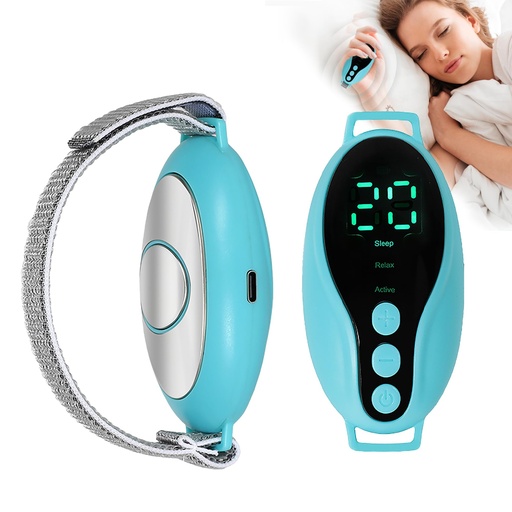 [BRSREFQYOEBRSDTX] Sleep Aid Device, 3 Modes Palm Sleep Massage Handheld Microcurrent Anxiety Device Insomnia Relief