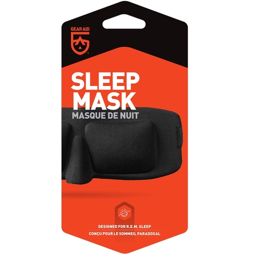 [BRSWIZQAOR7A2DLK] GEAR AID Sleep Mask for Deep REM Sleep for Travel and Outdoors, Black
