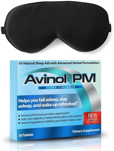 [BRSW2ZQ6DIIAADY6] Extra Strength and Dream Elements Sleep Mask | All-in-One Natural Sleep Aid (30 ct) - 100% Pure Mulberry Silk Eye Mask (with Foam Ear Plugs & Anti Snoring Nose Clip) (2 Items)