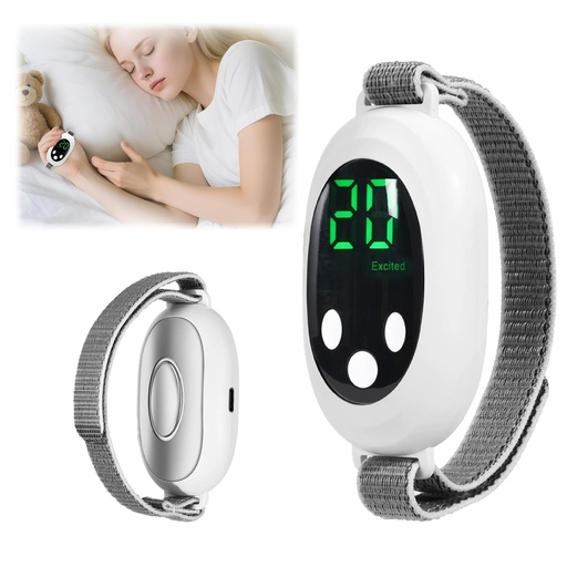 [BRSREGIOCICRAFD5] Handheld Sleep Aid Device, Portable Anxiety Insomnia Relief Device Improve Sleep, USB Rechargeable & 20 Intensity Levels, White