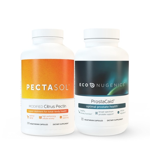[BRSWYAT2DNYG22Q3] EcoNugenics Ultimate Prostate Health Supplement Bundle – Includes 120 Capsules of ProstaCaid and 270 Capsules of Pectasol-C Modified Citrus Pectin - Immune Function & Prostate Support for Men