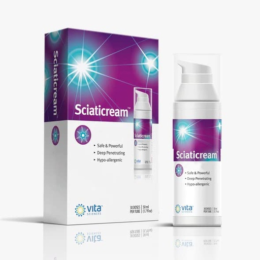 [BRSWGZAFAQIGEALF] Vita Sciences SciatiCream - Cream for Sciatic Nerve Support with Arnica, B1, B5, B6, MSM, Aloe and Coconut Oil. Fast Acting Soothing Formula…