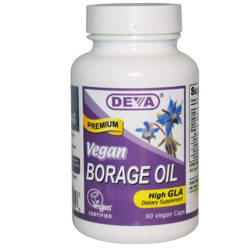 [BRSWIZYZOMPR4E34] Deva Vegan Borage Oil - 500 Mg - 90 Vcaps