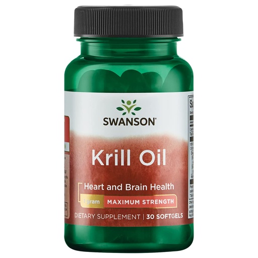 [BRSWIEY3BMPR43D4] Swanson EFA Krill Oil-MAX STR 1 G 30 SGELS