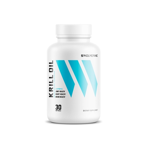 [BRSRGYYFOV6RUELU] Swolverine Krill Oil | 500mg of Krill Oil & Astaxanthin, Omega-3s, EPA & DHA, Fast Absorbing, Joint Relief, Heart Health (30 Servings)