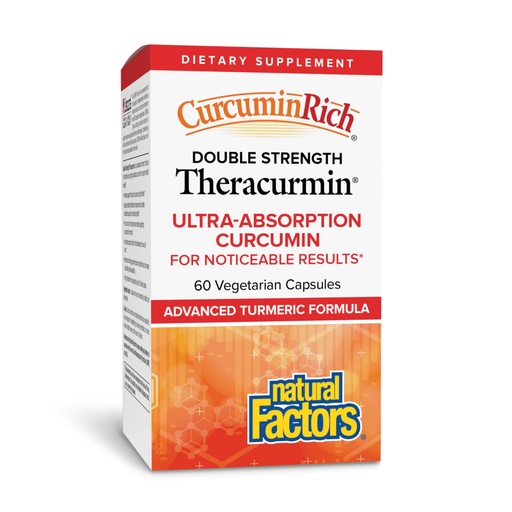 [BRSWIFIBAB5REFI7] Natural Factors, CurcuminRich Double Strength Theracurmin, 60 mg, Just 1 Capsule Daily, Formulated for Superior Absorption, 60 Count (Pack of 1)
