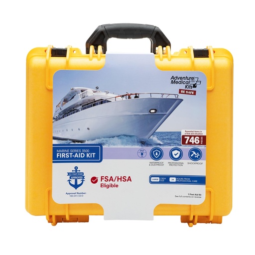 [BRSWYBT5CVYBQHL3] Adventure Medical Kits Marine Series Medical Kit - 3500 - Boat First Aid Kit For Large Crews 24 Hours From Care - Includes Emergency Medical Supplies Like Bandages, Medicine, Guide Book & More