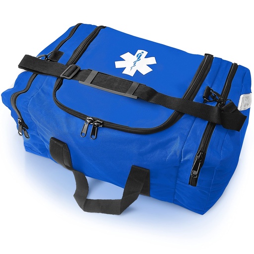 [BRSWYZYROYNGYE3L] ASA TECHMED Large EMT First Responder Trauma Medical Bag Empty for Home 21x12x9 Inches, Office, School, EMTs, Paramedics, First Responders, Blue