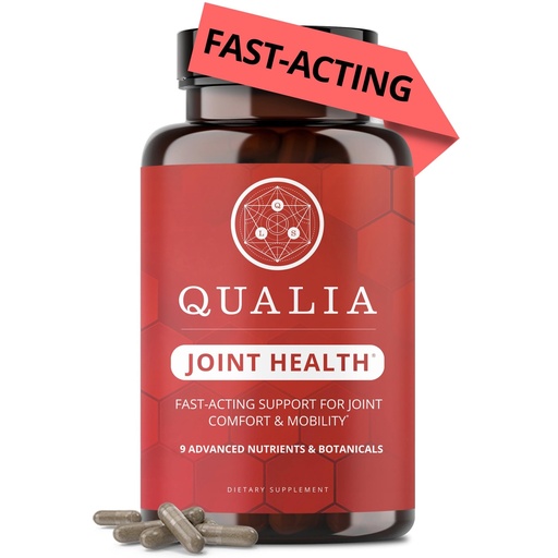 [BRSRABIBO55RAYLF] Qualia Joint Health 9 Advanced Joint Health nutrients: denatured Collagen, boswellia, tumeric, Boron, Ginger, L-carnitine. Cartilage Health, Tendon Strength, Healthy Joint Aging (1 Month Supply)