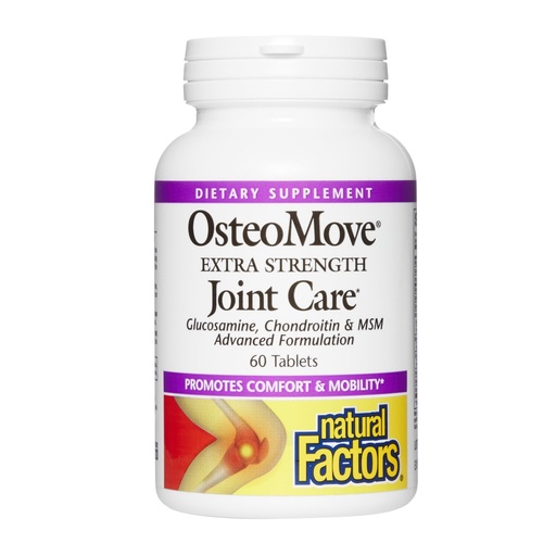 [BRSWIGA7CZYBU33A] Natural Factors, OsteoMove Joint Care, Extra Strength Support for Joint and Bone Health, Non-GMO, 60 tablets (30 servings)