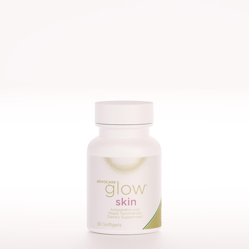 [BRSRMZYPB4BGECTF] AdvoCare Glow Skin - Glowing Skin Care Supplement with Astaxanthin, Carotenoids, Tocotrienols & Vitamin E - Supports Healthy Skin, Hair & Nails* - 30 Softgels