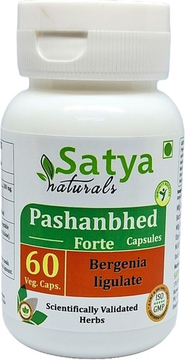 [BRSRA2QBPMBGCAL7] Pashanbhed Forte Capsules 500 mg. 60 Veg. Capsule | Pashanbhed (Bergenia Ligulate) Extract Capsules for Men and women | Ayurvedic Herbal Supplement/Remedies | 10:1 Forte (1 Bottle of 60 Capsules)