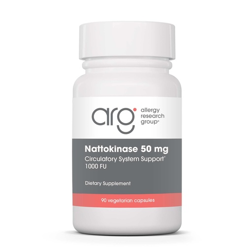 [BRSWIY35C4ARYGY3] Allergy Research Group Nattokinase NSK-SD 50 mg - Supports Healthy Circulation - from Fermented Soybeans - 90 Capsules