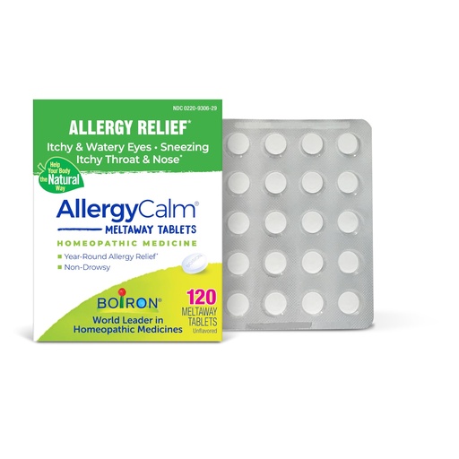 [BRSROYATB4PGCYLX] Boiron AllergyCalm Tablets for Relief from Allergy and Hay Fever Symptoms of Sneezing, Runny Nose, and Itchy Eyes or Throat - 120 Count