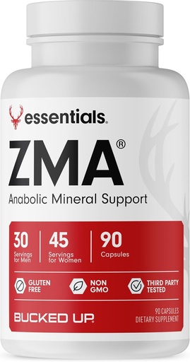 [BRSW2CTRA5YGEA3F] Bucked Up ZMA Capsules, Anabolic Mineral Support - Bucked Up Essentials (30-45 Servings, 90 Capsules)