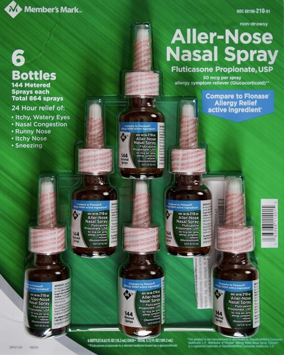 [BRSROFQYCV7WCH3J] Members Mark Aller-Nose Fluticasone Propinate 50mcg Nasal Spray, 3.72 FL OZ