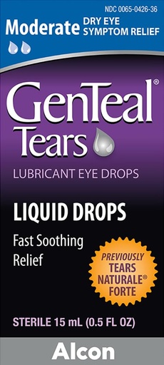 [BRSWKF3ZPN6BKF3C] GenTeal Tears Moderate Lubricant Dry Eye Drops, 15 mL