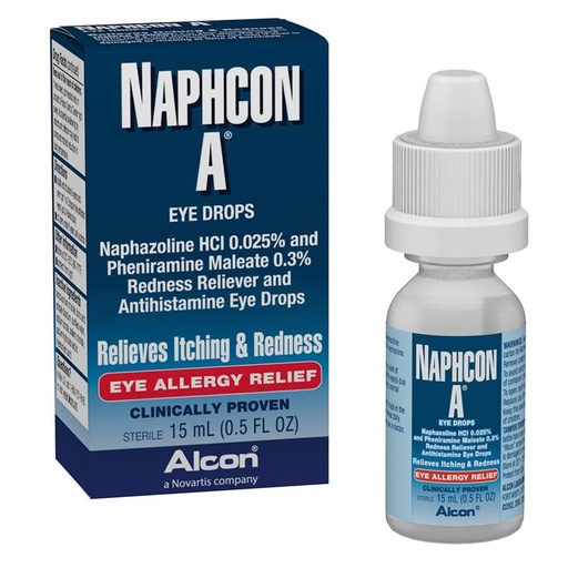 [BRSWIYQOAR6ACHDC] Naphcon A Eye Allergy Relief Drops, 15 mL