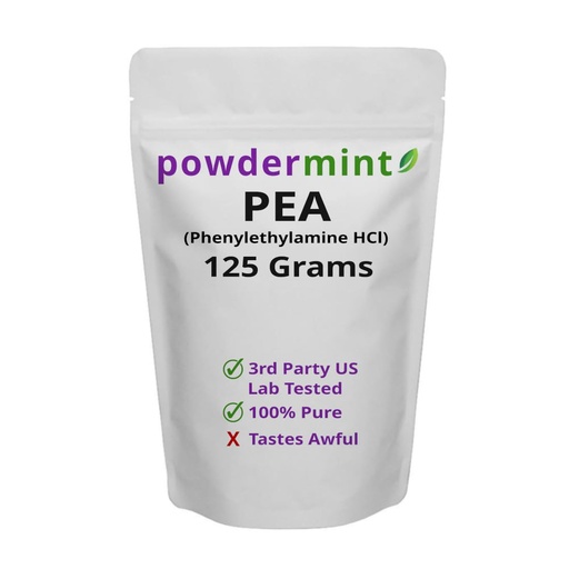[BRSRMZIPBEDRUFDA] Phenylethylamine Supplement (125 Grams) Phenethylamine HCL Form