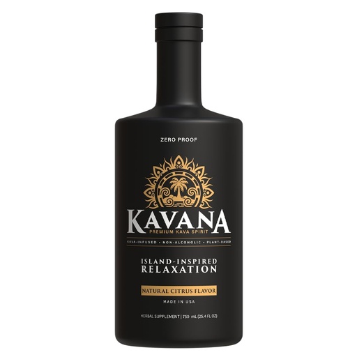 [BRSRGZTQDIPROH3O] Kavana Kava Spirit 25 Oz - Alcohol-Free & Sugar-Free Kava Root Drink, Plant-Based Zero-Proof Alternative with Natural Citrus Flavor, Smooth Mocktails Non-Alcoholic Drinks Botanical Spirit, Made in USA