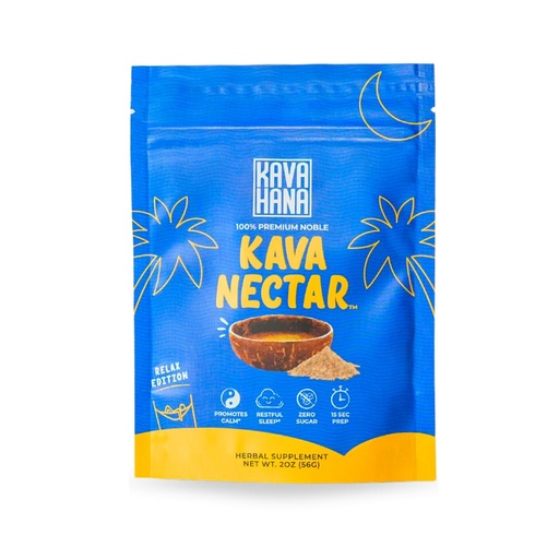 [BRSRAFLYBECBSYIV] Kavahana Relax Edition Ceremonial Grade Noble Kava Nectar Powder – Deep Calm for Nighttime Relaxation & Natural Stress Support, Instant Dried Kava Juice