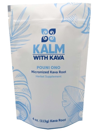 [BRSW2CY7CUCBMHLA] Kalm with Kava Pouni Ono Micronized Kava (4 oz.)