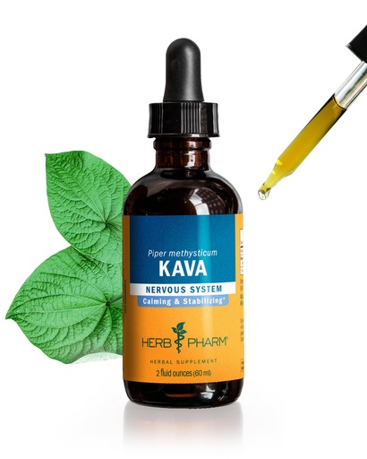 [BRSWIBI5DINBADQ7] Herb Pharm Kava Root Liquid Extract: Reduces Stress, Relaxing, Vegan Kava Extract, Non-GMO Tincture for Calm & Relaxed Mind, Made with Noble Kava, Gluten-Free, Up to ~6 Week Supply, 2 oz*
