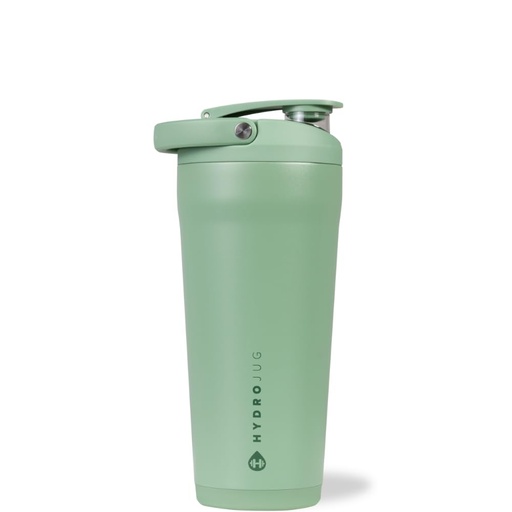 [BRSREZDRB4PRUFDJ] HydroJug 24 oz New Stainless Steel Shaker – Insulated, Leakproof, BPA-Free with Silent Mixing Grate – No Clumps, No Noise – Premium Shaker for Fitness, Sports & Everyday Use, Sage