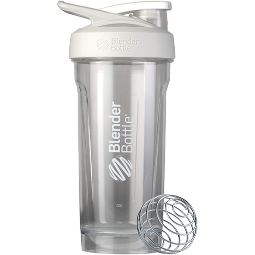[BRSWYZQZCUPAAAIU] BlenderBottle Strada Tritan Shaker Bottle with Locking Lid, 28-Ounce, White