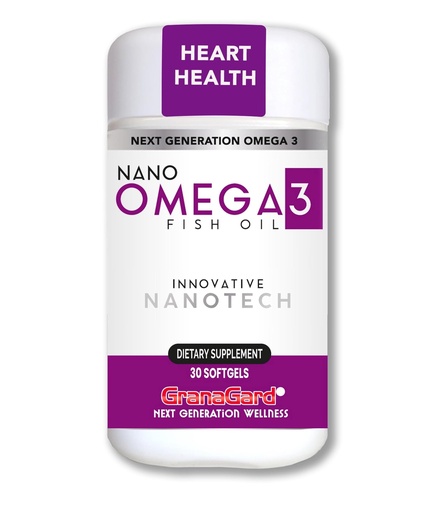 [BRSREEIECF5GKHI3] Granagard Nano Omega 3 Fish Oil Softgels – Advanced Nanotechnology for Enhanced Absorption – High EPA DHA – No Aftertaste – Easy to Swallow – 30 Softgels